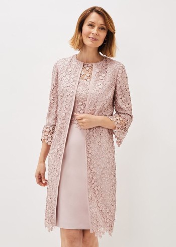 Phase Eight Mariposa Lace Occasion Jackets Rose Canada | TQPSYU-124